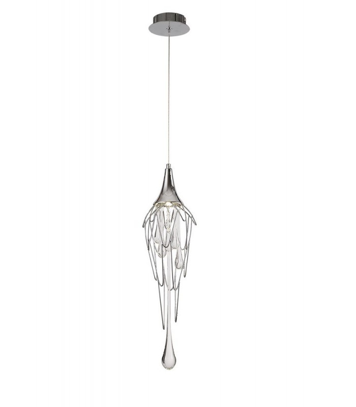 Ceiling Pendant, 1 x GU10, Polished Chrome - 1