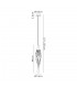 Ceiling Pendant, 1 x GU10, Polished Chrome - 2