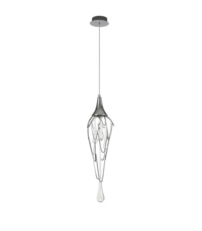 Ceiling Pendant, 1 x GU10, Polished Chrome - 3