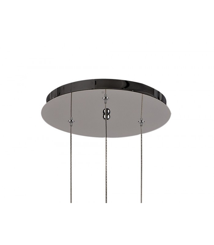 Ceiling Cluster Pendant Round, 3 x GU10, Polished Chrome - 4