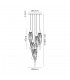 Ceiling Cluster Pendant Round, 5 x GU10, Polished Chrome - 2