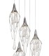 Ceiling Cluster Pendant Round, 5 x GU10, Polished Chrome - 4