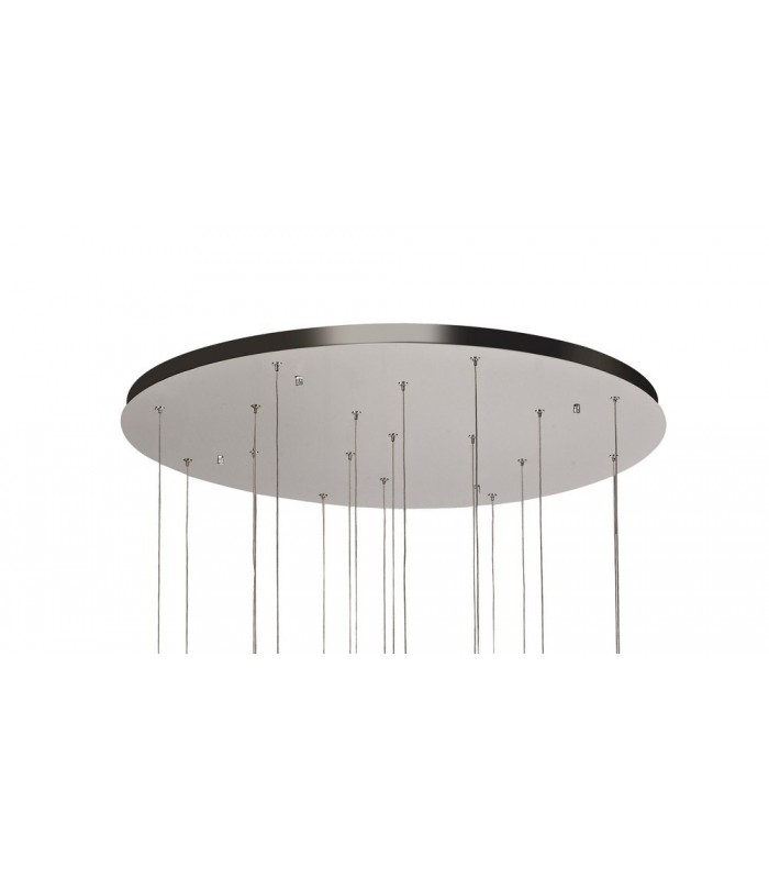 Ceiling Cluster Pendant Round 5M, 18 x GU10, Polished Chrome - 4