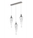 Linear Ceiling Cluster Pendant Bar, 3 x GU10, Polished Chrome - 3
