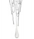 Linear Ceiling Cluster Pendant Bar, 3 x GU10, Polished Chrome - 7
