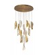 Ceiling Cluster Pendant 5M, 21 x G9, Brass, Copper & Cognac Glass - 3