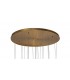 Ceiling Cluster Pendant 5M, 21 x G9, Brass, Copper & Cognac Glass - 4