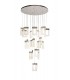 Ceiling Cluster Pendant 5M, 21 x 4.5W LED, 3000K, 3360lm, Polished Chrome - 1