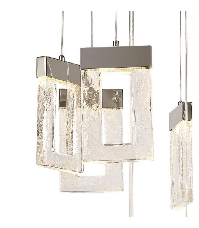 Ceiling Cluster Pendant 5M, 21 x 4.5W LED, 3000K, 3360lm, Polished Chrome - 5