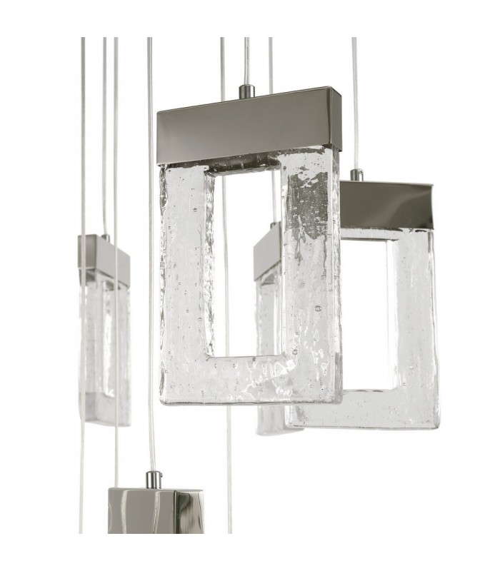 Ceiling Cluster Pendant 5M, 21 x 4.5W LED, 3000K, 3360lm, Polished Chrome - 7