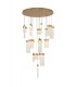 Ceiling Cluster Pendant Round 5M, 21 x 4.5W LED, 3000K, 3360lm, Painted Brushed Gold - 1