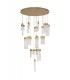 Ceiling Cluster Pendant Round 5M, 21 x 4.5W LED, 3000K, 3360lm, Painted Brushed Gold - 3