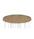Ceiling Cluster Pendant Round 5M, 21 x 4.5W LED, 3000K, 3360lm, Painted Brushed Gold - 4
