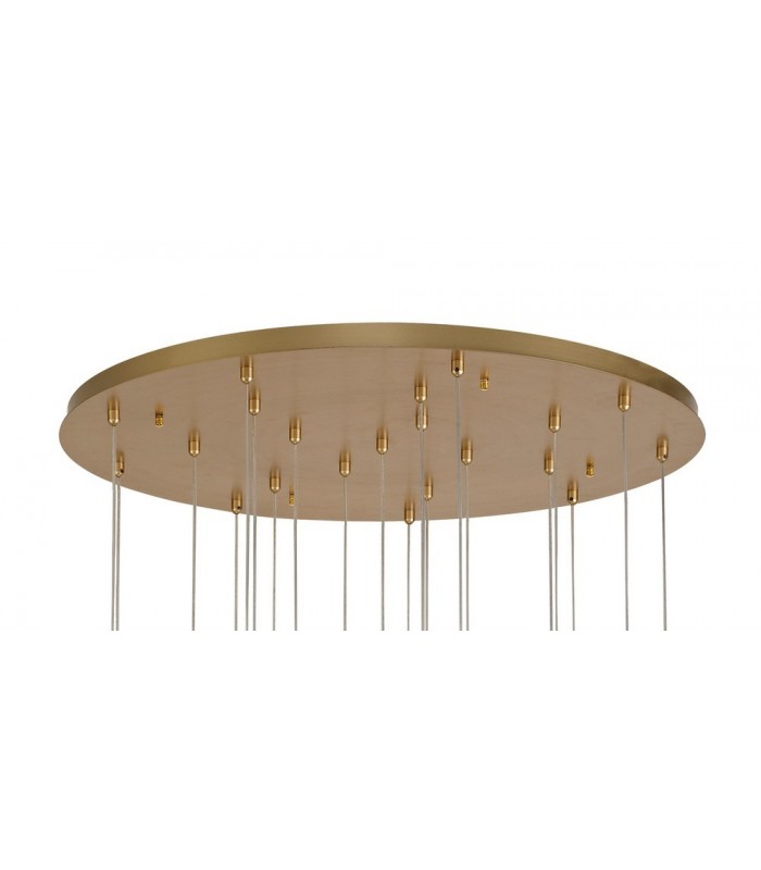 Ceiling Cluster Pendant Round 5M, 21 x 4.5W LED, 3000K, 3360lm, Painted Brushed Gold - 4