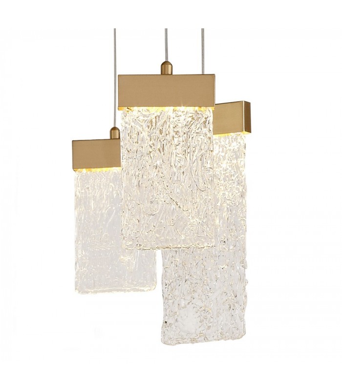 Ceiling Cluster Pendant Round 5M, 21 x 4.5W LED, 3000K, 3360lm, Painted Brushed Gold - 5