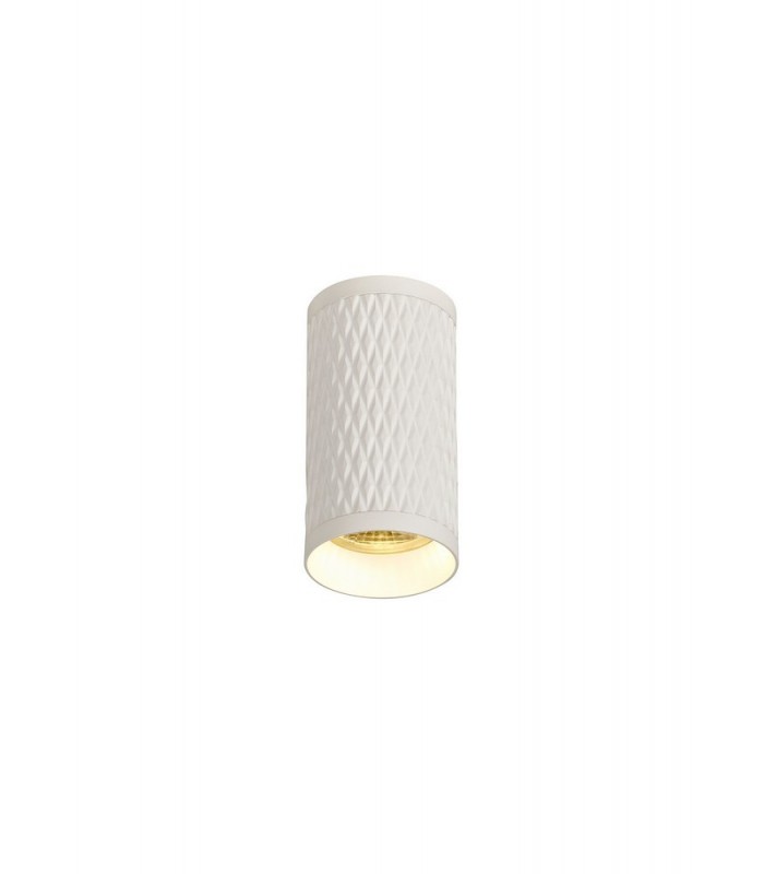 11cm Surface Mounted Ceiling Light, 1 x GU10, Sand White - 1