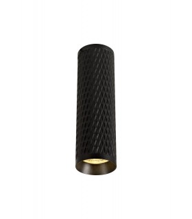 20cm Surface Mounted Ceiling Light, 1 x GU10, Sand Black - 1