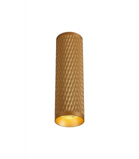 20cm Surface Mounted Ceiling Light, 1 x GU10, Champagne Gold - 1