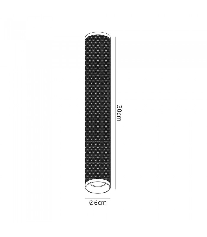 30cm Surface Mounted Ceiling Light, 1 x GU10, Sand Black - 2