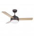 2 Light Copper Ceiling Fan Brown, E27 - 1