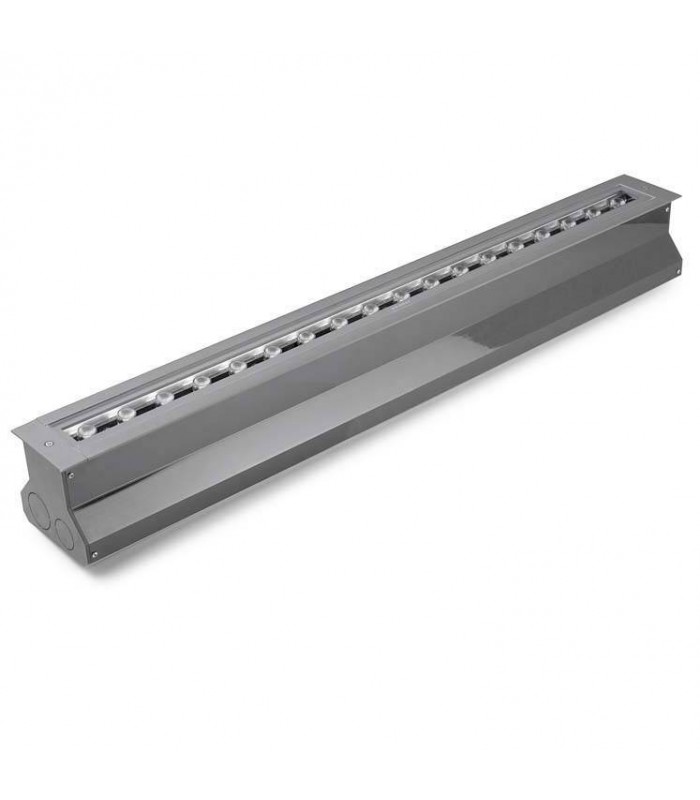 LED Outdoor Wall Washer Light Grey IP67  - Warm White - 1