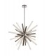 Ceiling Pendant 16 Light G9, Smoked & Frosted, Polished Chrome - 3