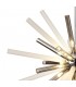 Ceiling Pendant 16 Light G9, Smoked & Frosted, Polished Chrome - 6