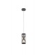1 Light Ceiling Pendant E14, Matt Grey, Polished Chrome, Cognac - 3
