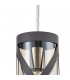 1 Light Ceiling Pendant E14, Matt Grey, Polished Chrome, Cognac - 6