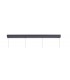 4 Light Bar Linear Ceiling Pendant E14, Matt Grey, Polished Chrome, Cognac - 4