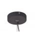 4 Light  Adjustable Ceiling Pendant E14, Matt Grey, Polished Chrome, Cognac - 4