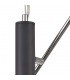 4 Light  Adjustable Ceiling Pendant E14, Matt Grey, Polished Chrome, Cognac - 7