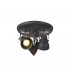 Adjustable Round Spotlight, 3 x GU10 (Max 10W LED), Matt Grey, Polished Chrome - 1