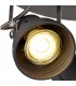 Adjustable Round Spotlight, 3 x GU10 (Max 10W LED), Matt Grey, Polished Chrome - 6