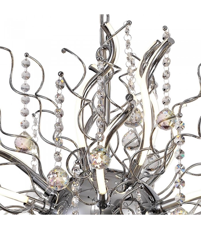 Dimmable Ceiling Pendant, 24 x 1.7W LED, 3000K, 3150lm, Polished Chrome - 5