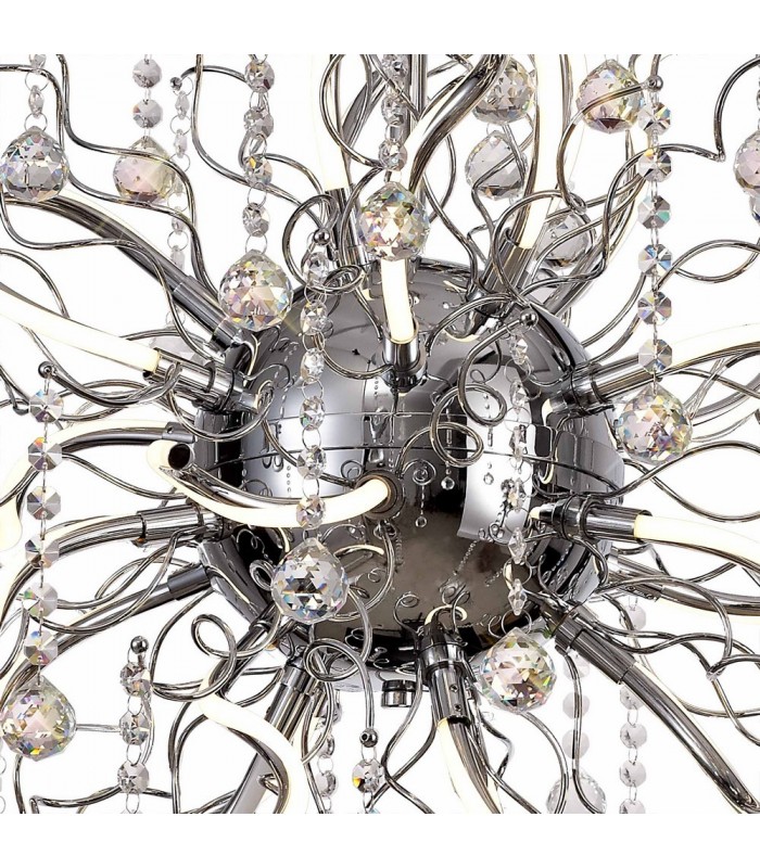 Dimmable Ceiling Pendant, 24 x 1.7W LED, 3000K, 3150lm, Polished Chrome - 6