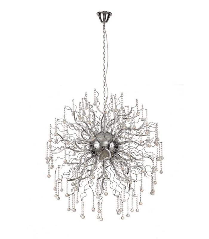 Dimmable Ceiling Pendant, 40 x 3.4W LED, 3000K, 10500lm, Polished Chrome - 3