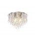 Ceiling, 4 Light E14, Polished Chrome, Crystal - 1