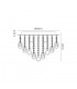 Ceiling, 4 Light E14, Polished Chrome, Crystal - 2