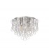 Ceiling, 4 Light E14, Polished Chrome, Crystal - 3