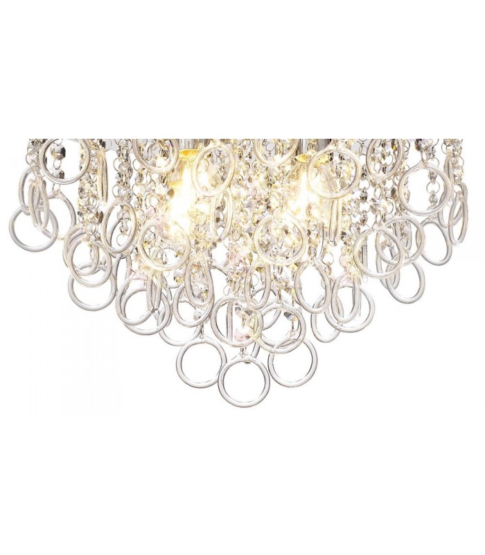 Ceiling, 4 Light E14, Polished Chrome, Crystal - 5