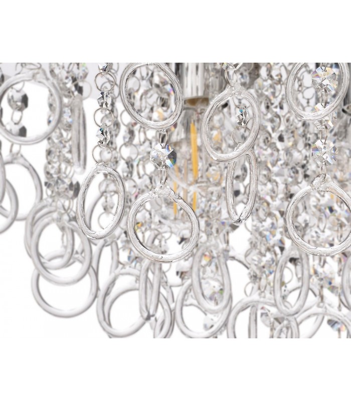 Ceiling, 4 Light E14, Polished Chrome, Crystal - 8