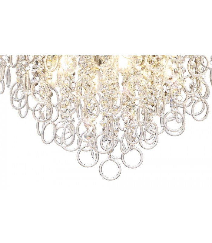Ceiling, 6 Light E14, Polished Chrome, Crystal - 5