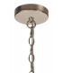 Small Round Ceiling Pendant, 1 Light E27, Polished Nickel - 4