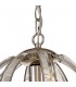 Small Round Ceiling Pendant, 1 Light E27, Polished Nickel - 5