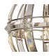 Small Round Ceiling Pendant, 1 Light E27, Polished Nickel - 6