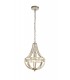 Teardrop Ceiling Pendant, 1 Light E27, Polished Nickel - 1