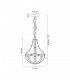 Teardrop Ceiling Pendant, 1 Light E27, Polished Nickel - 2