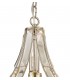 Teardrop Ceiling Pendant, 1 Light E27, Polished Nickel - 5