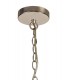 Diamond Ceiling Pendant, 3 Light E27, Polished Nickel - 4